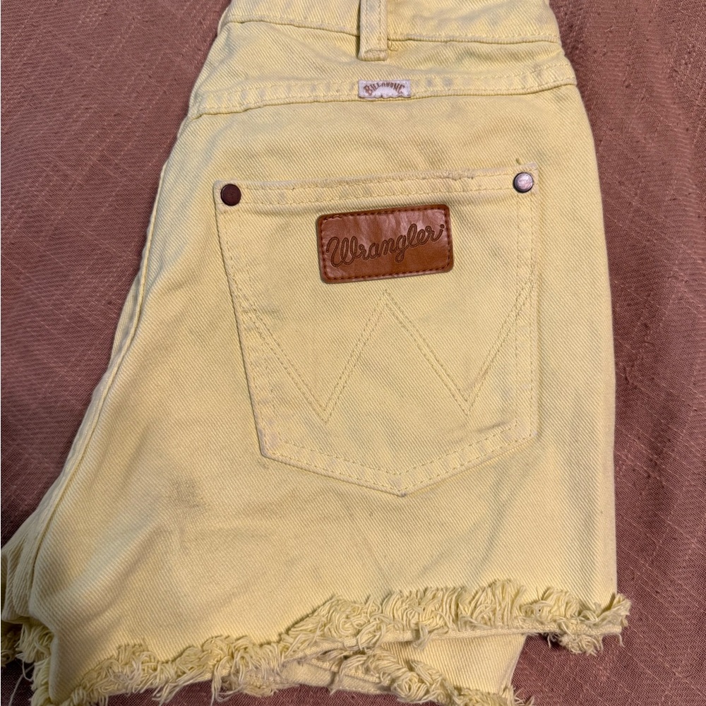 Wrangler Women's Light Yellow Jean Shorts